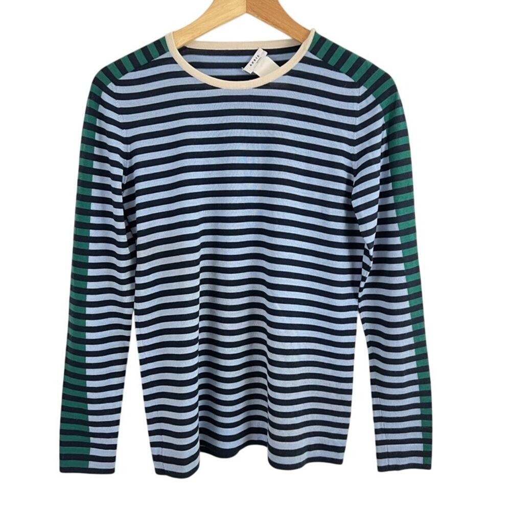 Akris Punto Striped Wool Top Sweater Lightweight Women Size 6